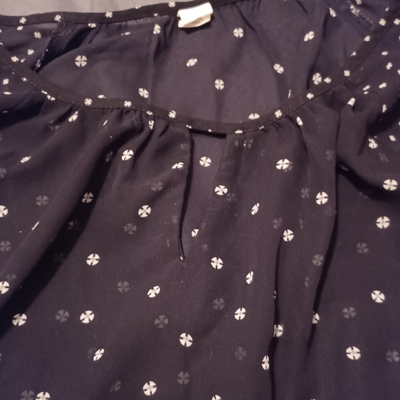 Old Navy XL Black Long Sleeve Blouse - Picture 3 of 4